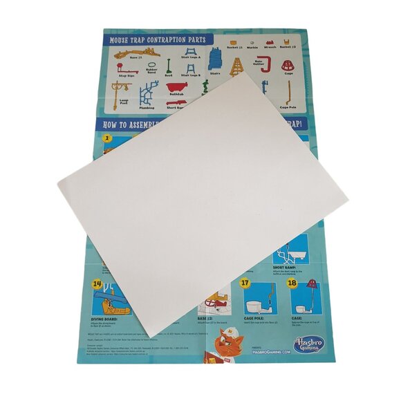 Mouse Trap Board Game Replacement Instructions Dice Metal Ball Family Game Night - Picture 4 of 7